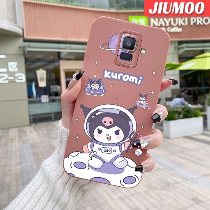 JIUMOO Case For Samsung Galaxy A6 2018 Case Cartoon Cute Kuromi