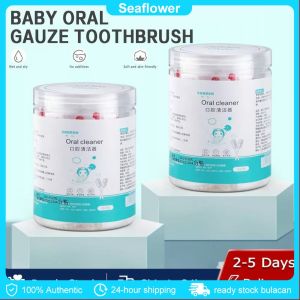 【In Stock】30pcs Medical Cotton Swab Gauze Baby Oral Tongue Cleaner Disposable Infant Toothbrush