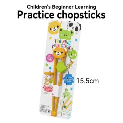 Children Learning Chopsticks Beginner Kids Training Chopstick Baby Early Education Chopsticks Cartoon Style