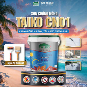 [Chính Hãng] Sơn Chống Nóng Taiko CN01 -Thùng 10 Lít - Chống nóng hoàn hảo cho tường nhà mái tôn tấm lợp fibro xi măng