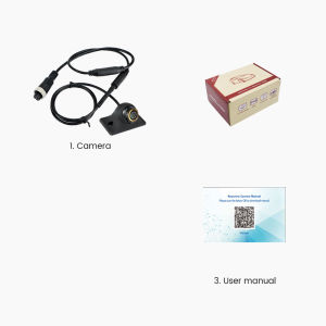 Camera cặp lề xe tải viền vàng độ phân giải AHD720P góc nhìn rộng170 độchân cắm GX12điện áp từ 12-24V