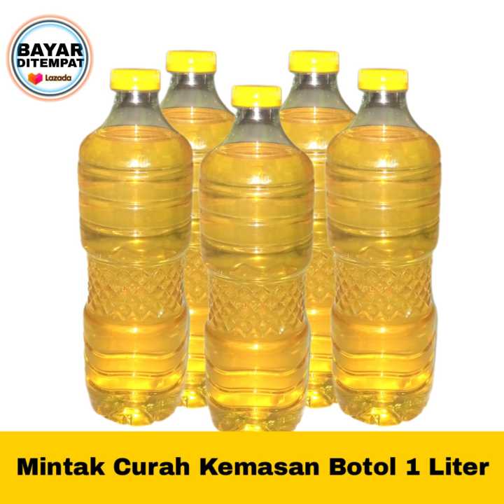 Minyak Goreng Kemasan Botol Minyak Curah Isi 1 Liter 1000ml | Lazada ...