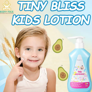TinyBliss Kids Lotion 300ML Natural Rice Moisturizing Lotion Whitening Mild and Hypoallergenic