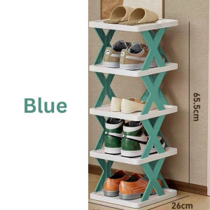 Rak Kasut Plastic Shoes Rack Multi-layer Narrow Shoe Rack Storage Cabinet Space Saving DIY Multi-tier Simple Shoe Racks