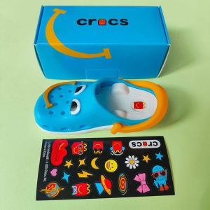 Crocs Mini Slipper Keychain Happy Meal Toys Figure Collectible Toy Desktop Decoration Kids Birthday Gifts