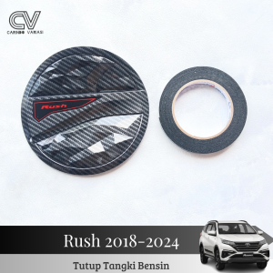 Cover Tutup Tangki Bensin Mobil Rush 2018 - 2024 Carbon