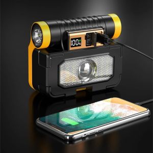 Lampu LED Multifungsi + Perlengkapan Perkakas Tukang MX-5511 Lampu Senter Tool Light Portable Handheld Bracket