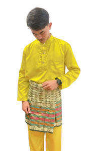 1 Stell Baju Melayu Pria/Teluk belanga/ Set Baju & celana - Bahan Satin Premium