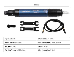 Pneumatic Wind Grinder High-Speed Min Polisher Grinding Machine Professional Air Micro Die Grinder Pencil Air Engraving tools