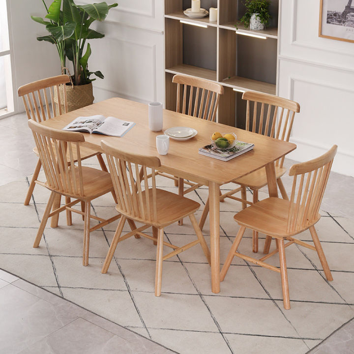 KRUZO SONATINA Natural Wood Oak Finish Dining Table or Chairs or Set ...