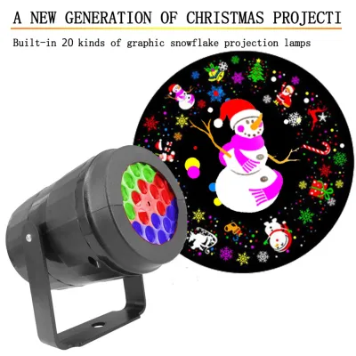【Merry Christmas Fast Delivery】LED Christmas Stage Projection Lights Waterproof 360 Rotatable Xmas Projection Light Holiday Party Decor Landscape Projector Lamp Decorative Lighting