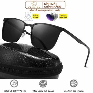 Kính Mát Crnaira MM22 Phân Cực Cao Cấp – Chống Tia UV400 Giảm Chói Khi Lái Xe Gọng Kim Loại Siêu Nhẹ Thời Trang Nam