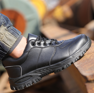 QINHUIZE new safety shoes male steel head summer breathable anti-smash anti-piercing lightweight non-slip wear-resistant construction site safety shoes