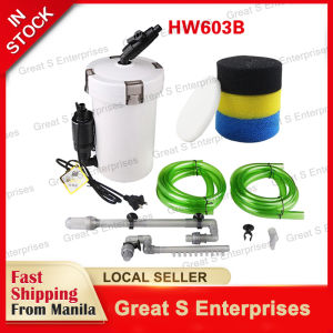 Sunsun External Filter HW-603B Canister With Pump 6 Watts 400L/H For Aquarium Aquascape