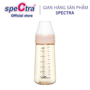 Bình sữa PPSU cổ rộng Spectra 260ml (Thân bình Vàng/ Xanh đen)
