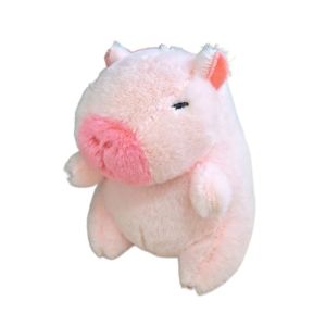 GQBN44V3 Multicolor Plush Capybara Keychain Cute Cartoon Capybara Fluffty Animal Doll Kawaii Toy Simulation Capybara Pendant Bag Decoration