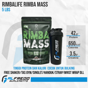 Rimbalife Rimba Mass 5 Lbs Gainer Susu Protein Tinggi Kalori Untuk Menambah Berat Badan dan Massa Otot Bulking