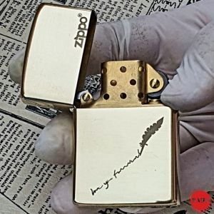Bật Lửa Hột Quẹt Zippo I Love You Forever Đồng Nguyên Khối Mộc Đáy Ngược Đời La Mã XIII ( Tặng Phụ Kiện)