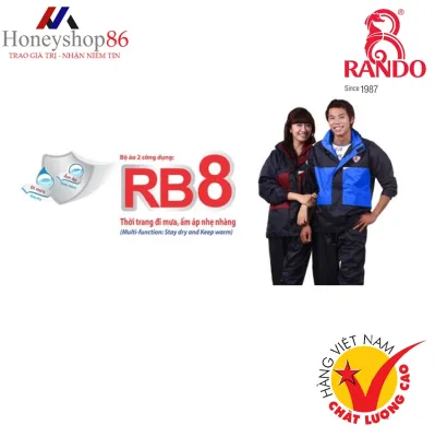Áo mưa bộ Rando 2 công dụng RB8 – Thời trang đi mưa ấm áp GOODYSHOP