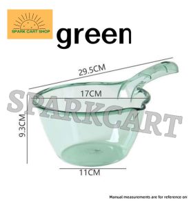 SPARKCART Premium Transparent Clear Water Scoop Dipper for Bathroom and Kitchen