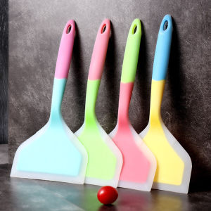 3PCS Tamagoyaki Shovel Turner Wide Silicone Spatula Heat Resistant Turners Silicone Nonstick Fried Shovel
