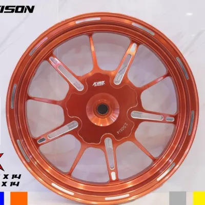 VÀNH MÂM ĐÚC MẪU 10 CÂY CNC KINGSPEED XE TAY GA VARIO CLICK 125 PCX150 14 inches