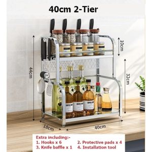 Stainless Steel Spice rack Condiment shelf Condiment organizer kitchen rack condiment container rack spice container