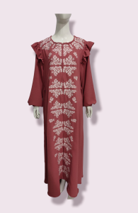 gamis crinkel bordir code 105