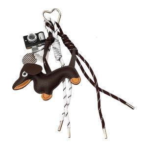 Handmade Dachshund Key Ring Pendant Charm For Personalization Trendy Accessory Interchangeable Rope
