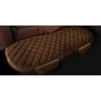 Premium 3 in 1 Car Seat Cover Front & Rear Back Cushion Velvet Silk Interior Kusyen Carseat Kereta Covers Office Chair Seat Covers Seat Cushions Pads Myvi Bezza Axia Aruz Alza Ativa Persona Waja Saga Iriz Proton X50 X70 X90 Toyota Honda car seat cover