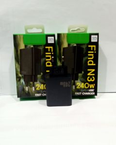 Batok Adapter OPP Find N3 240W Full Black Super Vooc Fast Charger Support Fast Charging