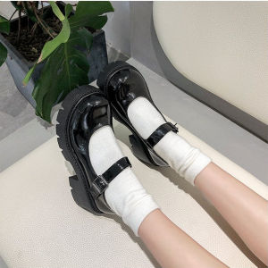 Size 35-40 British Style Student Uniform Round Toe Thick Heel Low Top Buckle Casual Leather shoes Mary Jane Shoes For Women