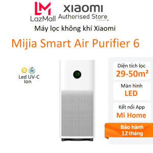 Máy lọc không khí Xiaomi 6 Mijia Smart Air Purifier EU Bản quốc tế - Hàng chính hãng