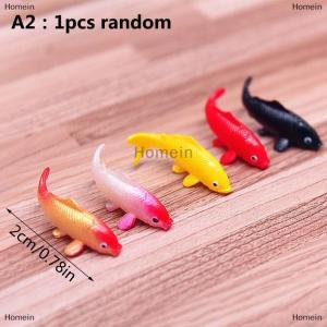 [COD] Homein 1Pcs Dollhouse Miniature Simulation Koi Goldfish Bowl DIY Accessories Toys