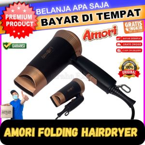 Amori Folding HairDryer A-HD5500 Original Pengering Rambut Lipat Professional Blow Dryer Hair Dry Blower Alat Kecantikan Travelling Hair Styling Quick Drying Hemat Listrik 800 Watt Laz COD Bisa Bayar di Tempat