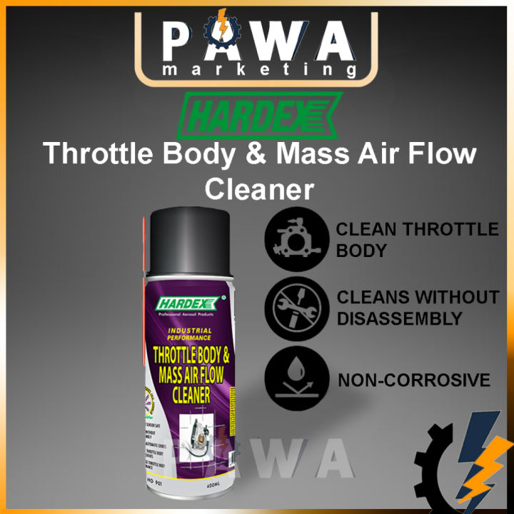 Pawa HARDEX Throttle Body & Mass Air Flow Cleaner Cuci Throttle Body