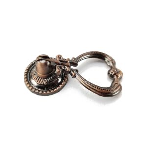 JITEN ของจีนโบราณ ด้ามจับจี้โลหะผสมสังกะสี ละเอียดอ่อนและละเอียดอ่อน สไตล์เรโทร ที่แขวนแหวนที่จับลิ้นชัก ทนทานต่อการใช้งาน แหวนดึง มือจับประตูตู้ทวีป ตู้เก็บเสื้อผ้า