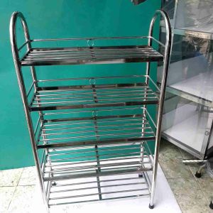 Kệ để giày dép inox kích thướt 25cm x 60cm gồm có 3 tầng 4 tầng 5 tầng loại dày chắc chắn