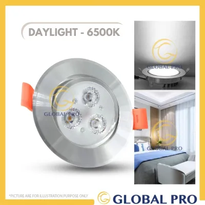 3W Eyeball Downlight Lampu Siling Spotlight Eyeball Ceiling Light Downlight Lampu Led Siling Lighting Lampu Hiasan Rumah