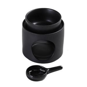 Modern Cylinder Ceramics Oil Burners Aromas Lamp with Removable Bowl and Tealight Holder Spoon Scented Diffuser Set