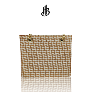 Hesbrow Magnifico - Shoulder Bag Tas Bahu Tenun Wanita Cantik Elegan Tali Rantai - Include Kotak Dustbag & Paperbag