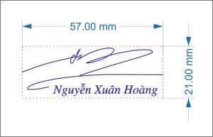 Dấu Chữ Ký size 844 (57mm x 21mm)