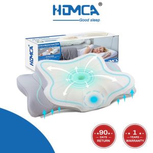 Cervical neck pillow - Contour Memory Foam PillowPillow for Neck and Shoulder PainErgonomic Orthopedic Neck Support Pillow for Side Back and Stomach Sleepers