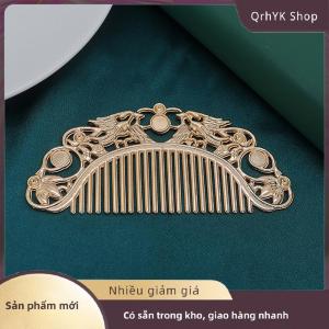 Hàng có sẵn✨ Trung Quốc Kẹp Tóc Retro Tóc Lược Hanfu Món Ăn Kẹp Tóc Trang Trí Rỗng Khắc Tóc Lược Tinh Tế Phụ Kiện Tóc Quà Tặng