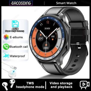 2024New For OPPO Watch Men Smart Watch 4GB Memory Music Video Bluetooth Call IP68 Waterproof AMOLED Smartwatch For TWS Earphones