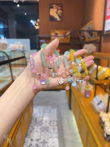 Cartoon Kuromi Melody Cinnamoroll Bracelet Beaded Handcrafted Jewelry Childrens High Jewelry Toy