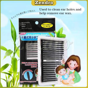 ZEO Disposable Sticky Ear Swabs 20Pcs Rotational Viscosity Cleaner Stick Remove Earwax