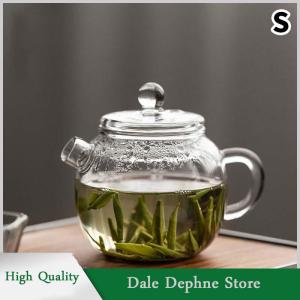 [Dale Dephne] กาน้ำชาแก้วใสขนาดเล็ก150มล. 5ออนซ์ทนความร้อนสูงสำหรับเครื่องดื่มร้อนกาน้ำชาสำหรับหนึ่งคนใช้ชากังฟูสำหรับบ้านออฟฟิศคาเฟ่