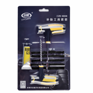 Auto Car Tubeless Tyre Puncture Plug Repair Tools Tubeless Tyre Puncture Studding Plug Set for Truck Motorcycle Outdoor Tire Repair SP144