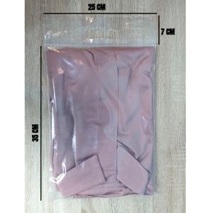 Plastik Klip 25x35+7 (isi 100pcs) Bening / Plastik Packing Baju Kaos Seal Zip Lock Cetik